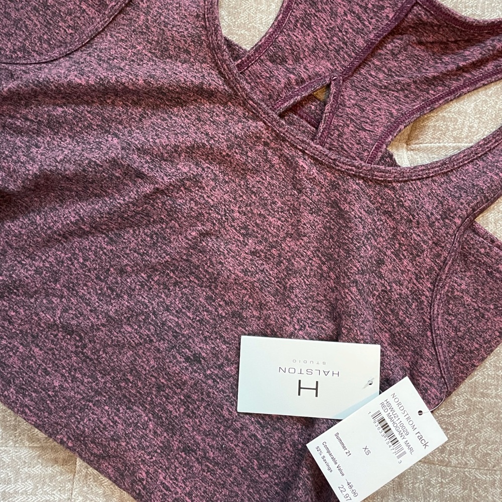 NWT Halston Studio workout top